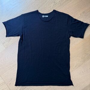 Outlier Dreamweight Raw Cut Merino T-Shirt - Black - Size Medium - Portugal